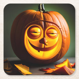 Alberner Herr Pumpkin Head Rechteckiger Pappuntersetzer