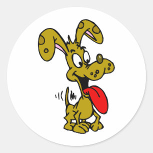 Alberner Hund Runder Aufkleber