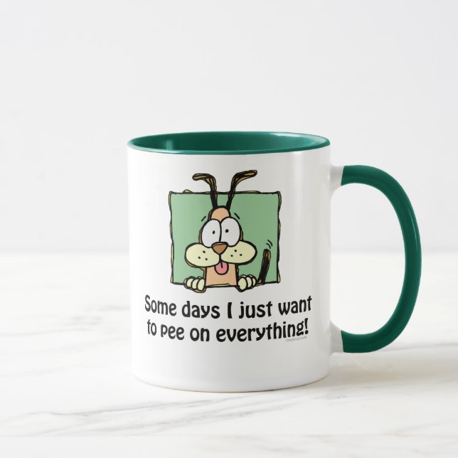 Alberner Hundepipi-Spaß Tasse (Rechts)