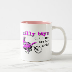 Alberner Jungen-Schmutz-Fahrradmotocross-lustiger Zweifarbige Tasse