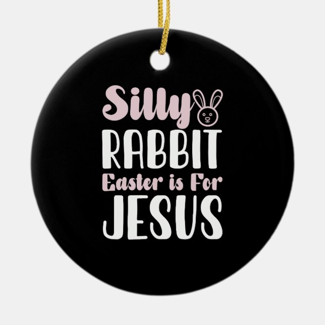 Alberner Kaninchenoster für Jesu Ostern Keramik Ornament (Vorne)