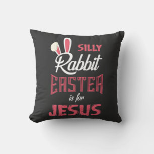 Alberner Kaninchenoster für Jesus Ostern T - Shir Kissen
