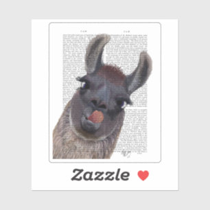 Alberner Lama Aufkleber