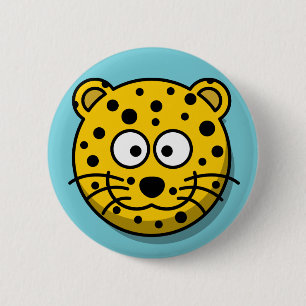 Alberner Leopard-Knopf Button