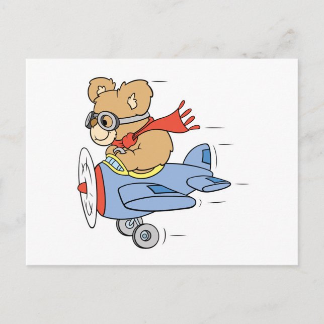 Alberner Pilotenbär Postkarte (Vorderseite)