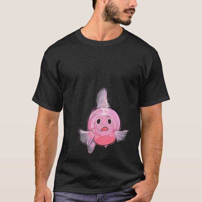 Alberner Rosa Fisch T-Shirt (Vorderseite)