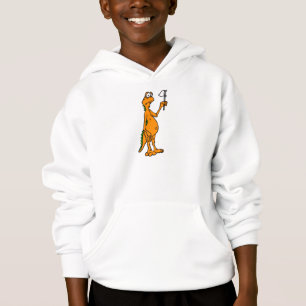 Alberner zahnlos Drache mit der weißen Flagge Hoodie