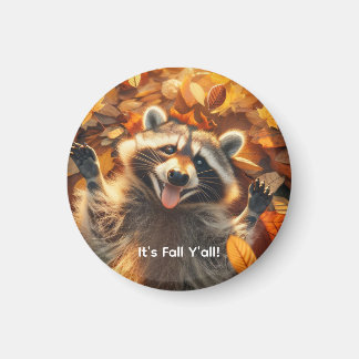 Albernes Fallraccoon Magnet
