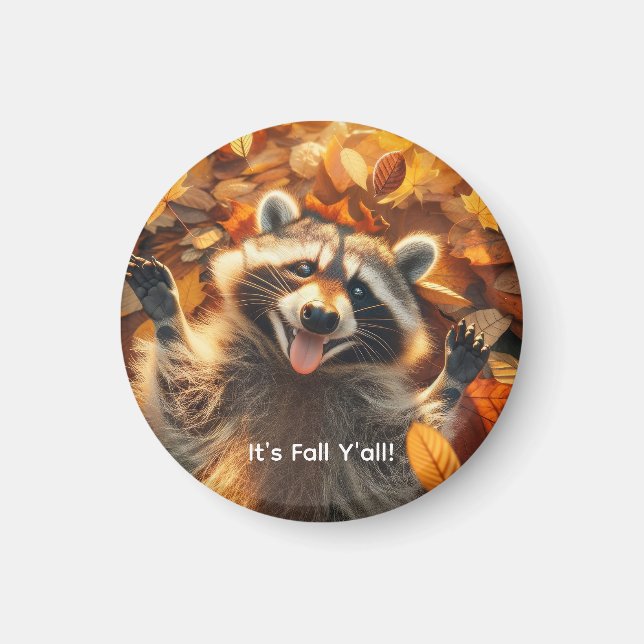 Albernes Fallraccoon Magnet (Vorne)