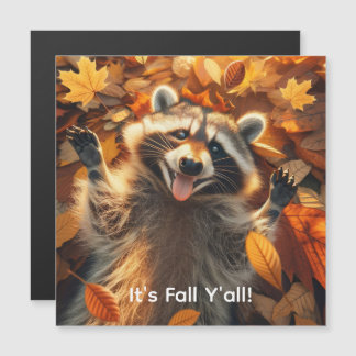 Albernes Fallraccoon Magnetkarte