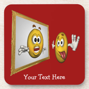 Albernes Gesicht Funny Untersetzer Set