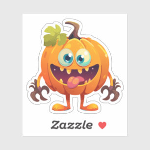 Albernes Halloween-Monster Aufkleber