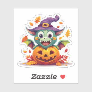 Albernes Halloween-Monster Aufkleber