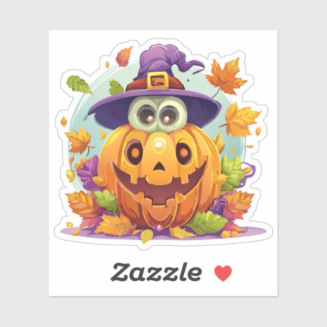 Albernes Halloween-Monster Aufkleber (Blatt)