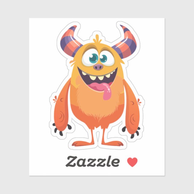 Albernes Halloween-Monster Aufkleber (Blatt)