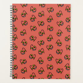 Albernes Halloween-Monstergesicht - orange/grau Planer