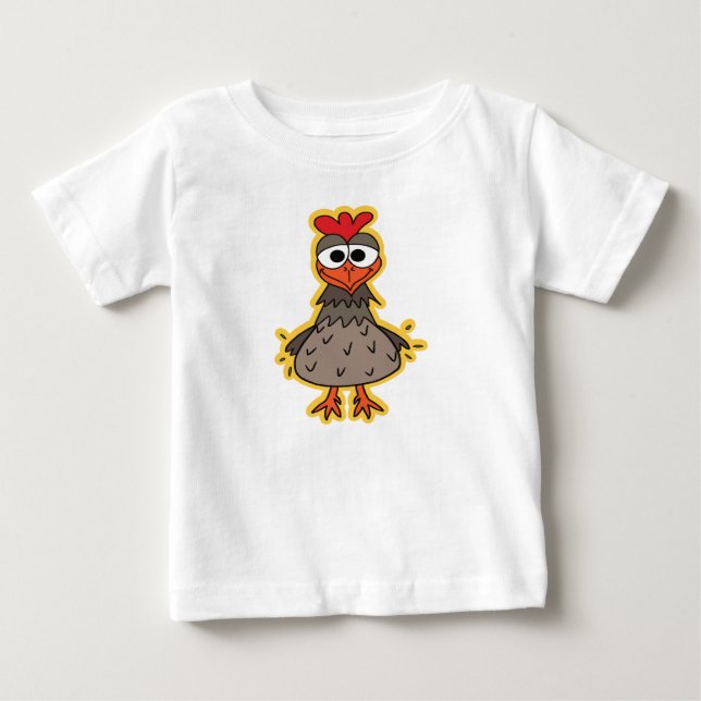 Albernes Huhn Baby T-shirt (Vorderseite)