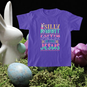 albernes Kaninchen Jesus unisex Kinder Ostern T-Shirt