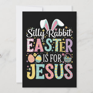 Albernes Kaninchenöster ist für Jesus Niedliche So Einladung