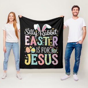 Albernes Kaninchenöster ist für Jesus Niedliche So Fleecedecke