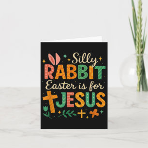 Albernes Kaninchenöster ist für Jesus Niedlicher S Karte