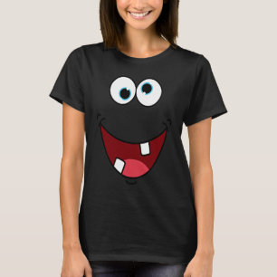 Albernes Monster-Gesichtszeichen Leichtes Hallowee T-Shirt