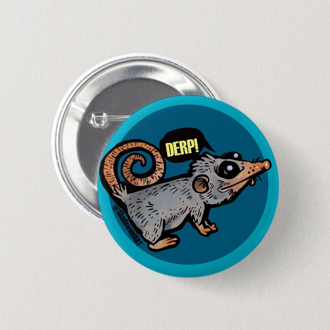albernes Opossum Button (Vorne & Hinten)