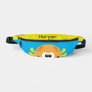 Albernes Orange Monster Personalisiertes Kind Bauchtasche
