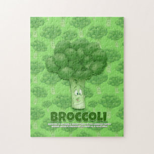 Albernes Puzzlespiel des Brokkoli-Cartoon