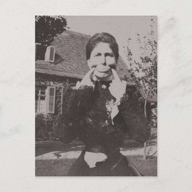 Albernes Viktorianisches Era Foto Funny Funny Funn Postkarte (Vorderseite)