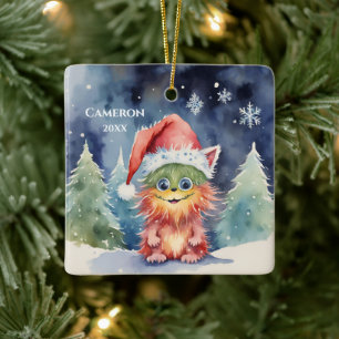 Albernes Weihnachtsmonster Keramikornament