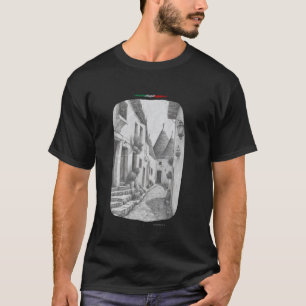 Alberobello Bari Apulien Italien Reise Zeichnung V T-Shirt