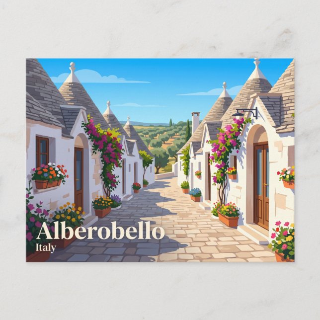 Alberobello Italien Postkarte (Vorderseite)