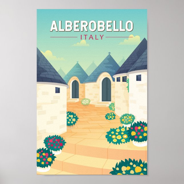Alberobello Italien Reisen Kunst, Dichtung und Mus Poster (Vorne)