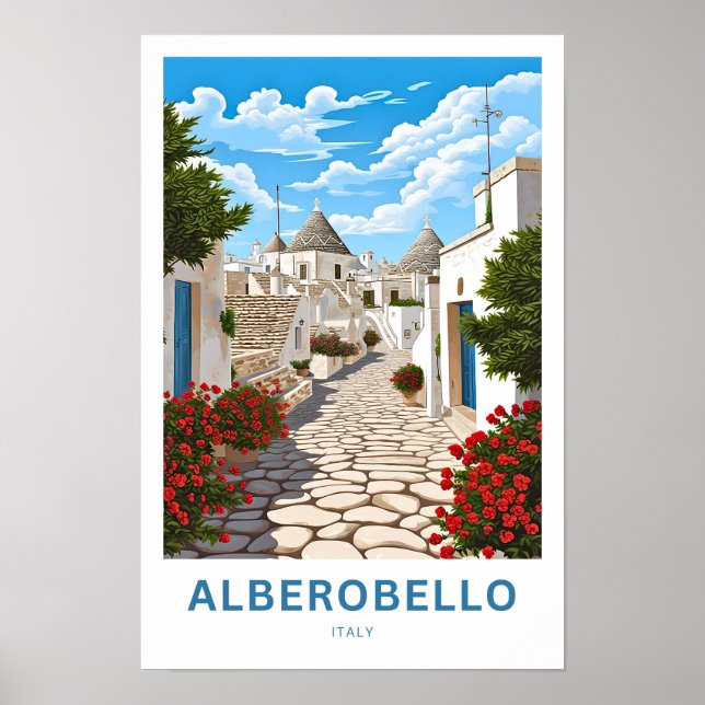 Alberobello Italien Reisen Print Poster (Vorne)
