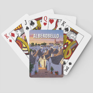 Alberobello Italien Trulli-Häuser Reise Spielkarten