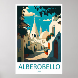 Alberobello Ski Vintage Plakat National Reise