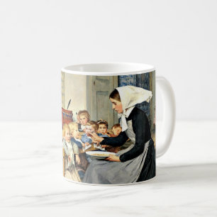 Albert Anker - Die Kinderkrippe Kaffeetasse