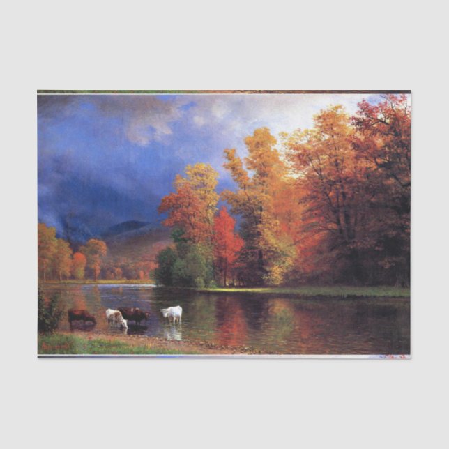 Albert Bierstadt - Auf dem Saco Seidenpapier (Vorderseite)