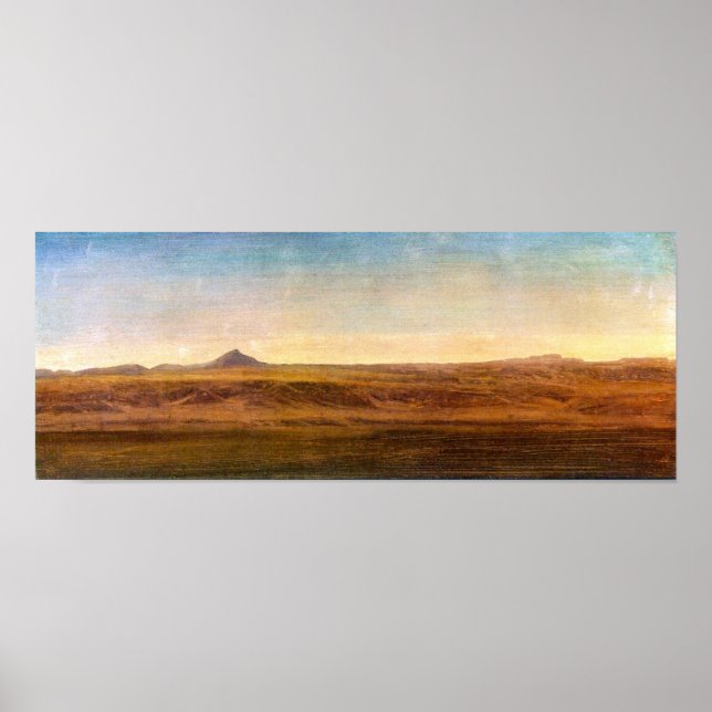 Albert Bierstadt-Auf der Ebene Poster (Vorne)