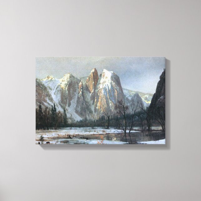 Albert Bierstadt - Domgestein, Yosemite Leinwanddruck (Vorderseite)