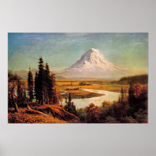 Albert-Bierstadt-Gemälde, Mount Rainier, Poster