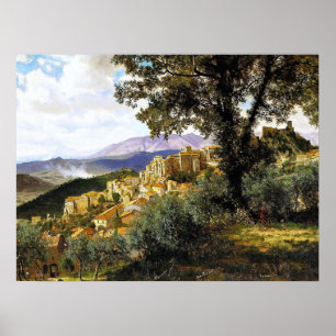 Albert-Bierstadt-Gemälde, Olevano Card Poster
