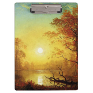 Albert-Bierstadt-Gemälde, Sonnenaufgang, Klemmbrett