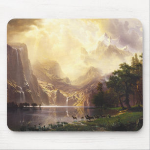 Albert Bierstadt in der Gebirgsmausunterlage Mousepad