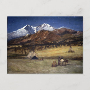 Albert Bierstadt Indian Encampment Postkarte