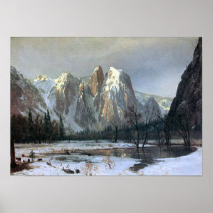 Albert Bierstadt-Kathedrale Felsen, Yosemite Poster