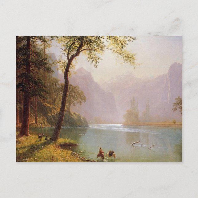 Albert Bierstadt, Kerns River Valley California Postkarte (Vorderseite)