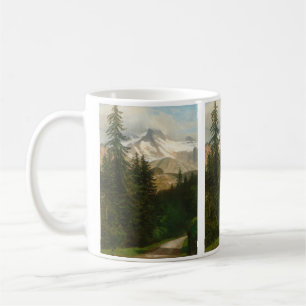 Albert Bierstadt Malerschnee im Hochland Kaffeetasse