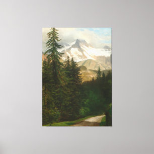 Albert Bierstadt Malerschnee im Hochland Leinwanddruck